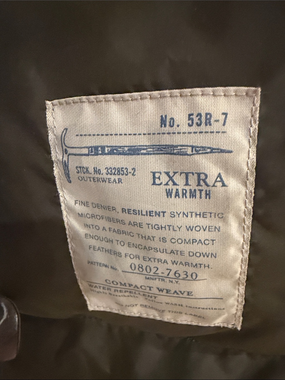 J. Crew Men's Military-Style Parka in Charcoal with Faux-Fur Trim - Picture 9 of 15